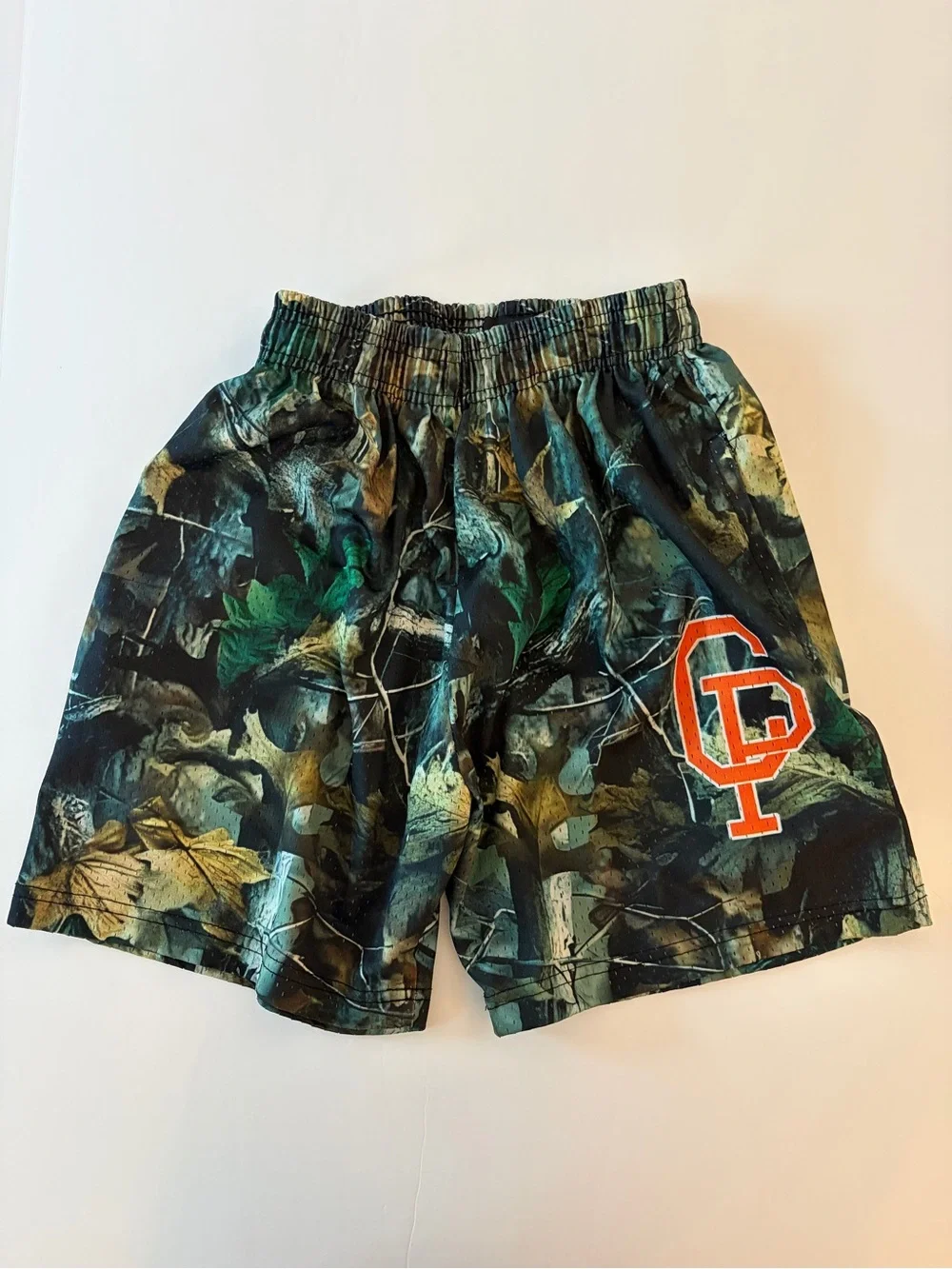 Crisp Men’s Mesh Camouflage Athletic Basketball Shorts with Pockets Size Small